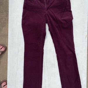 Burgundy Corduroy Pants